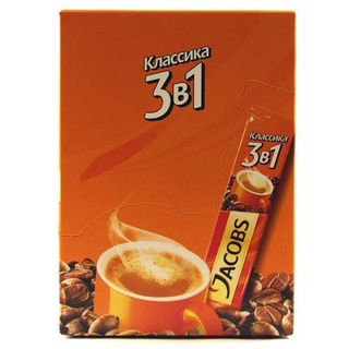 Кофе Якобс Монарх 3в1 Классик напиток кофейный растворимый в стиках 13,5г*24 шт